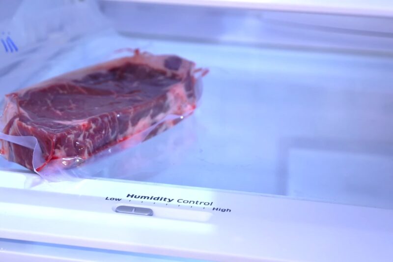 Frozen Steak fridge